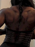 super hot ebony female bodybuilder mistress treasure in ripped contest shape
